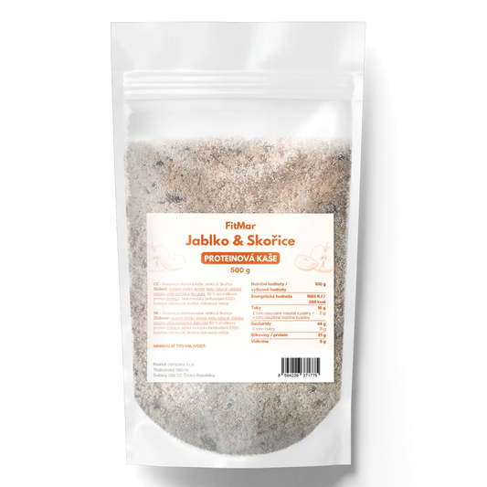 FitMar Proteinová ovesná kaše jablko a skořice 500 g - FitMar.cz