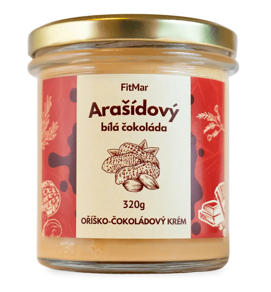 Arašídový krém s bílou čokoládou - FitMar.cz