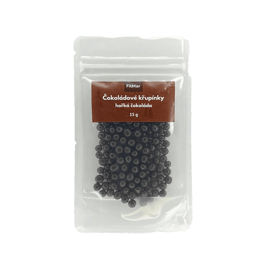 Křupinky do krému - hořká čokoláda 15g - FitMar.cz