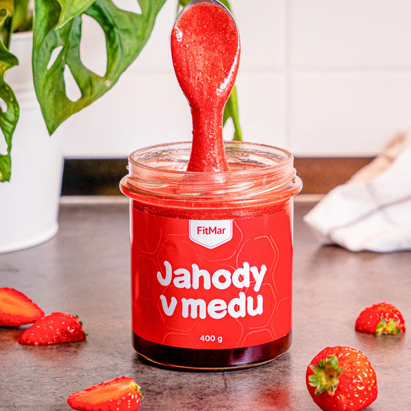 Jahody v medu 400g - FitMar.cz