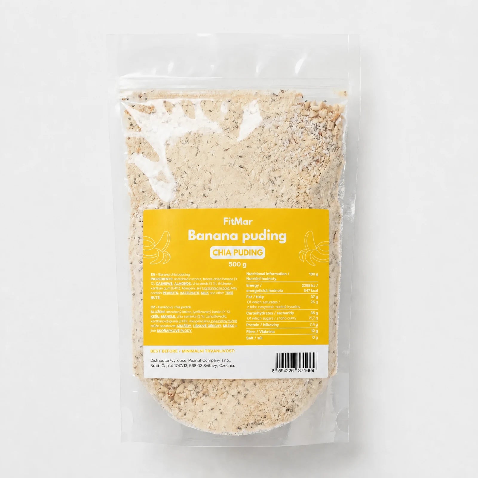 Perc banán chia puding 500 g